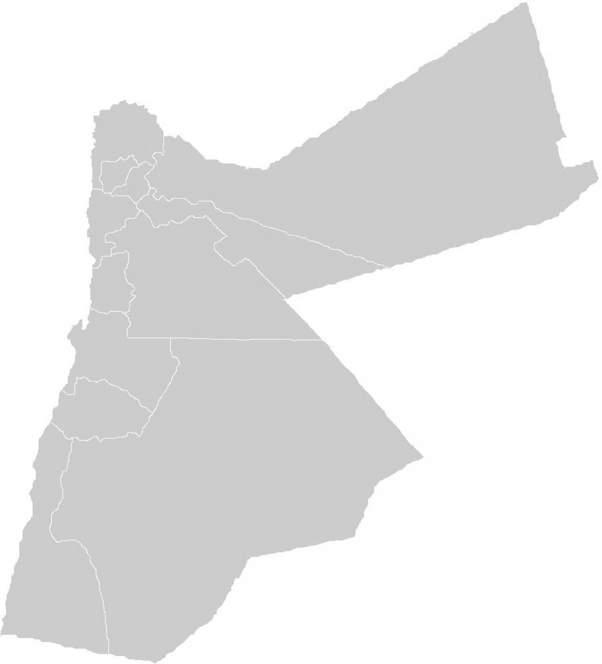 pusta mapa Jordanii
