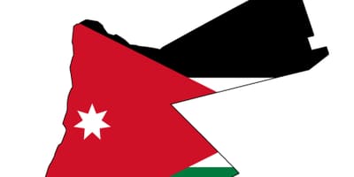 Mapa Jordanii flaga mapie 
