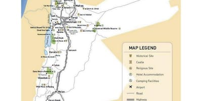 Mapa Jordanii Dworzec